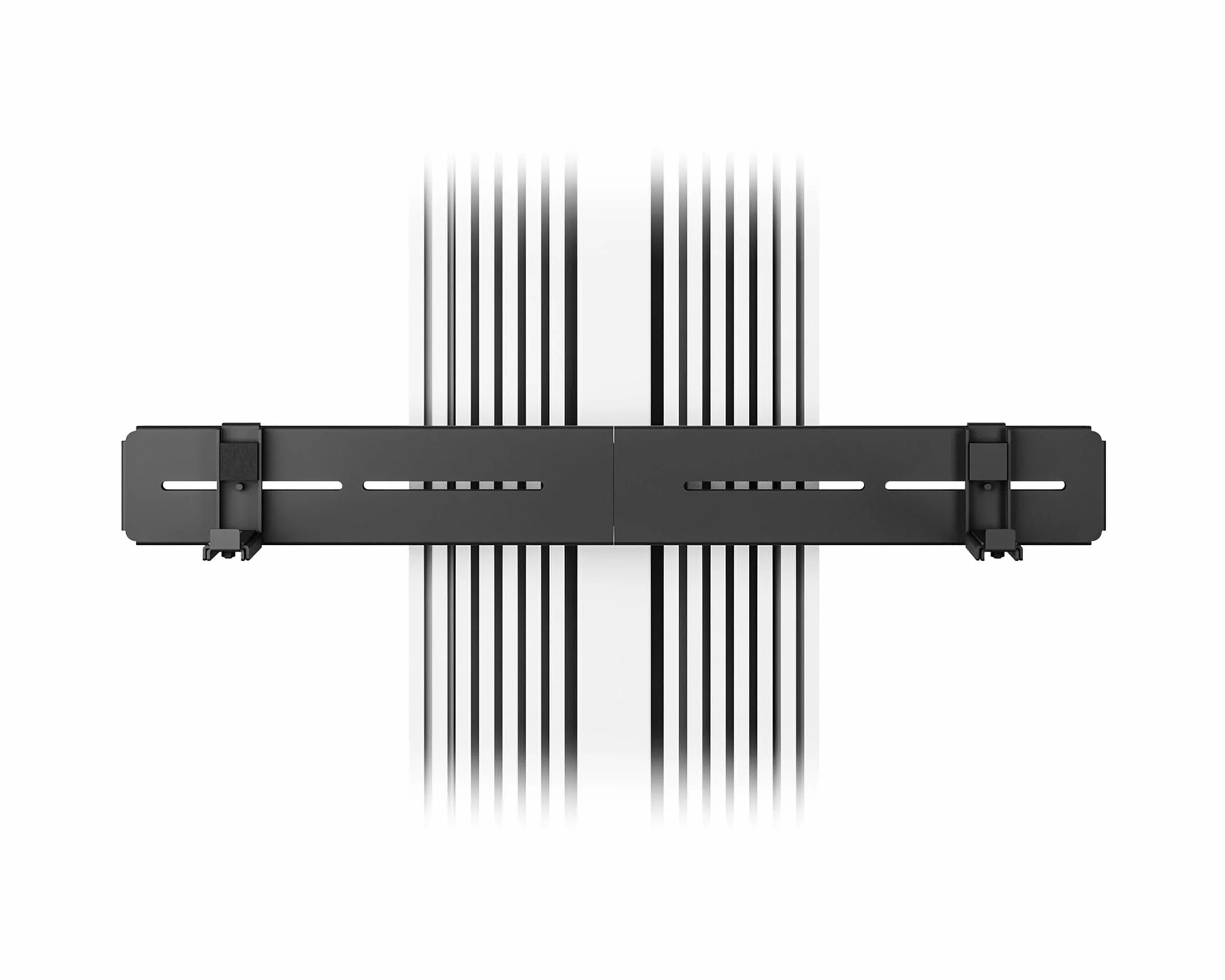 FITUEYES Design Support Barre de Son pour Série Zen/Cantor Capacité de Charge 6.5 kg Montage sous la TV avec Haut-Parleur Noir