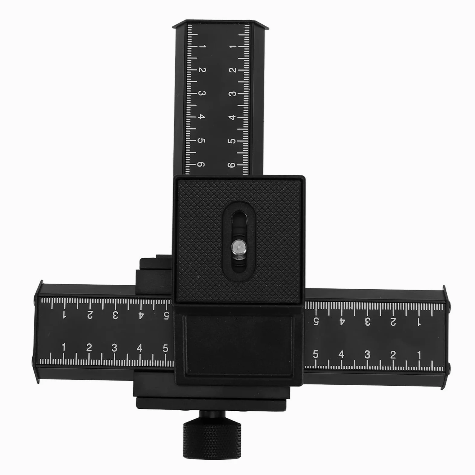 Curseur de Guide de Mise au Point Macro, Transmission Précise Curseur de Guide à 4 Voies Trou de Vis de 1/4 de Pouce pour la Prise de Vue