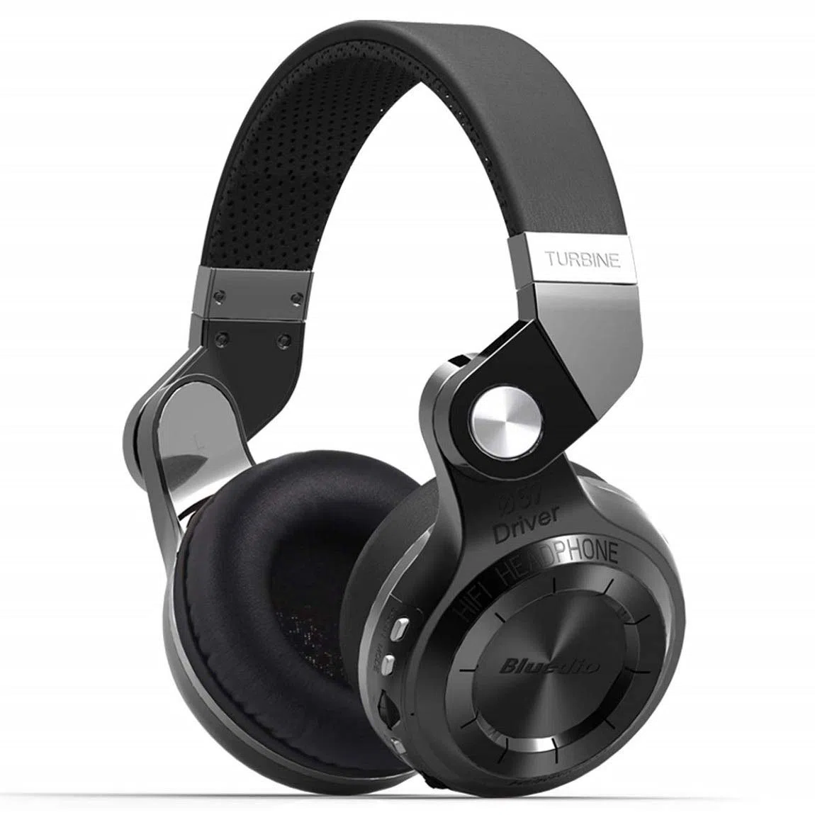 Bluedio Casque Bluetooth sans fil pliable avec fente pour carte micro SD, radio FM, Amazon Web Services, microphone pour téléphone portable/téléviseur/PC (noir)