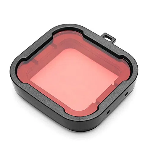 MASUNN Polariseur 3 Couleurs Plongée sous-Marine Filtre Lentille UV pour Gopro Hero 3 +-Rouge