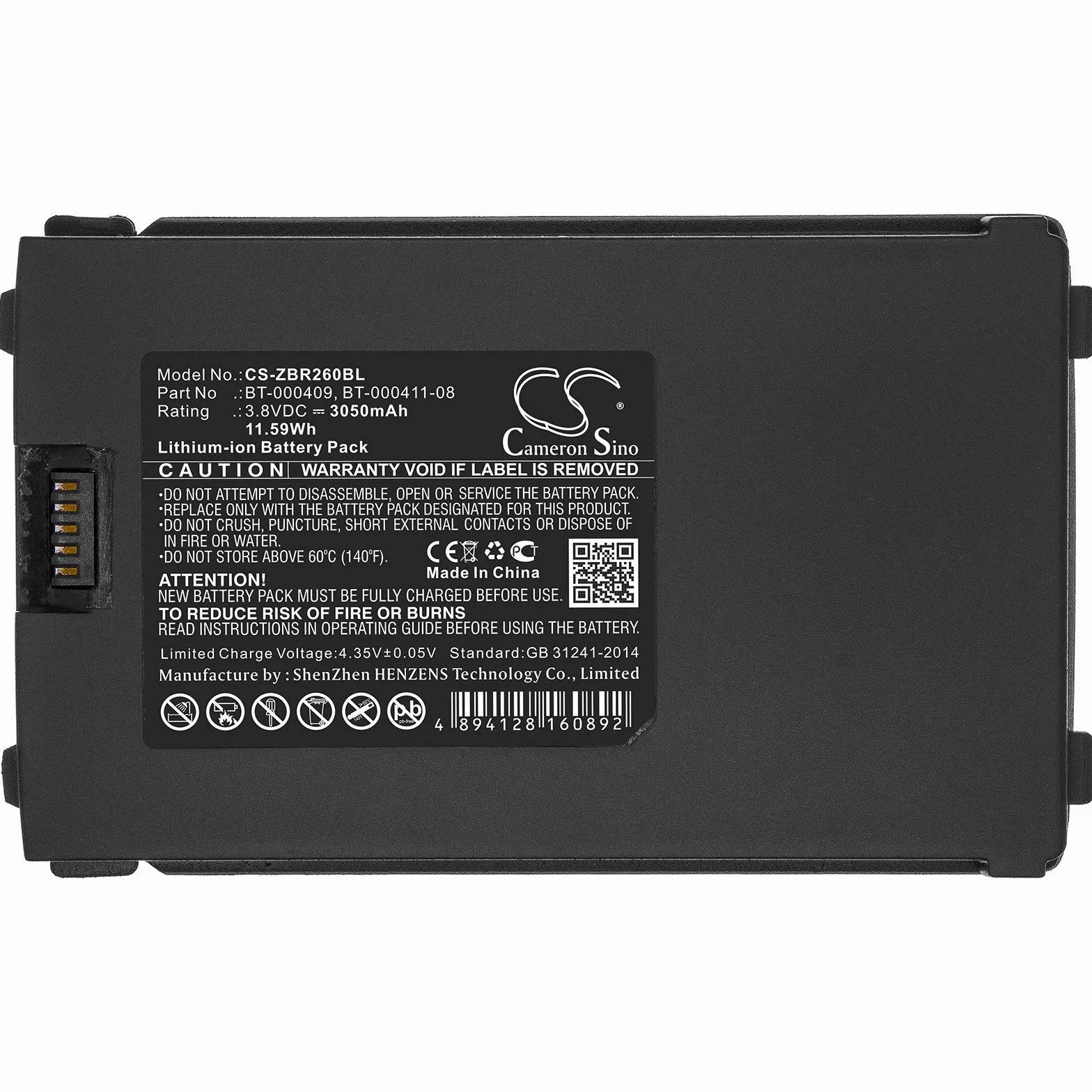 Batterie de remplacement pour Zebra TC21, TC210, TC210K, TC26, TC26AK, numéro de pièce : BT-000409, BT-000409-50, BT-000411-08, BTRY-TC2Y-1XMA1-01