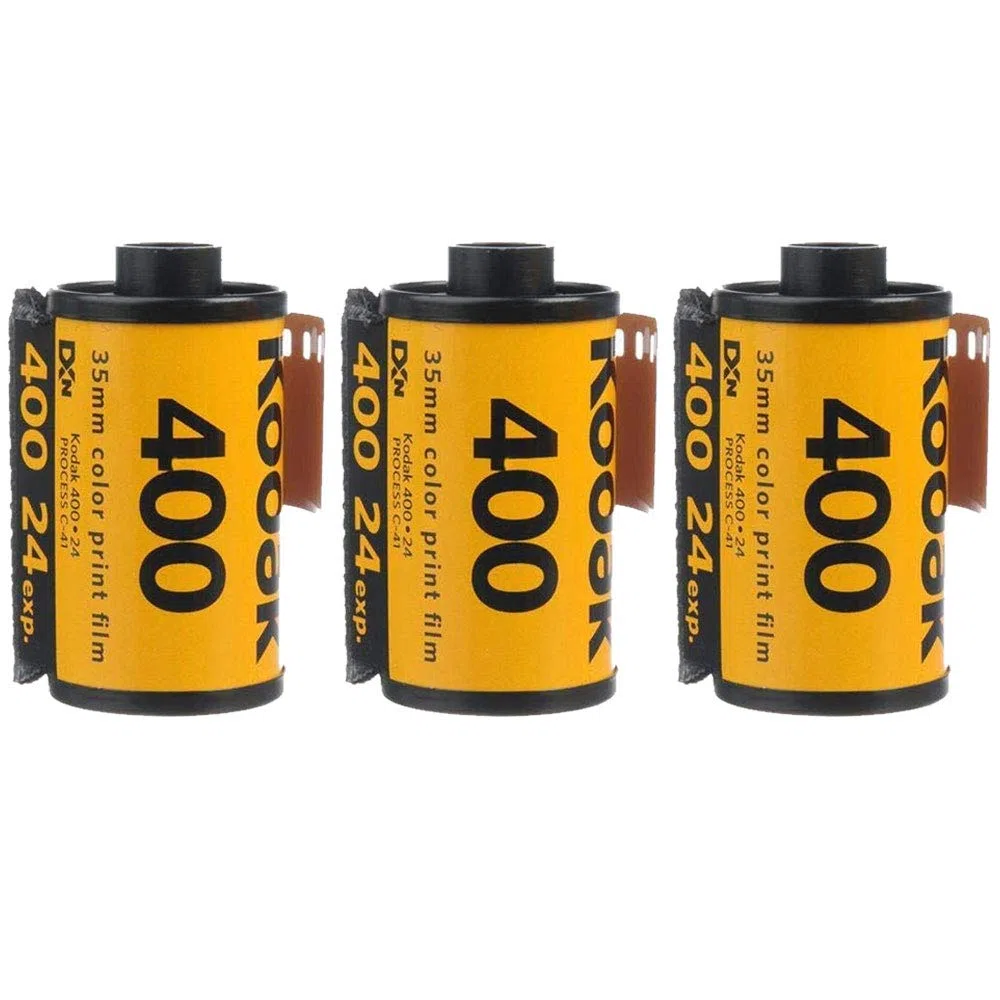 Kodak UltraMax 400 Lot de 3 rouleaux de film 35 mm pour impression couleur or