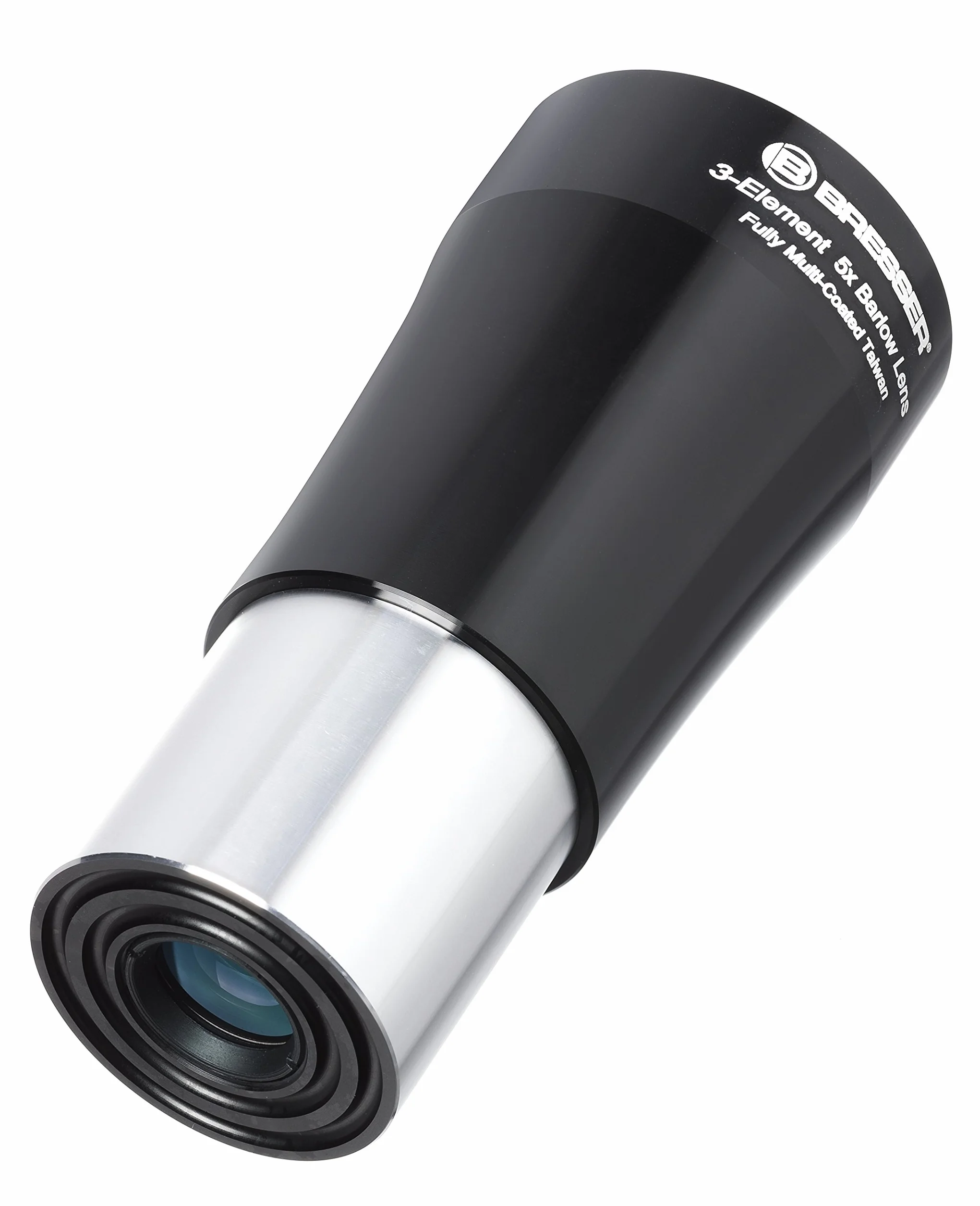 Bresser Lentille télescopique Barlow (5 Fois (31,7 mm 1,25") pour Cinq Fois la Distance focale d'un télescope, avec Optique à 3 lentilles entièrement traité)