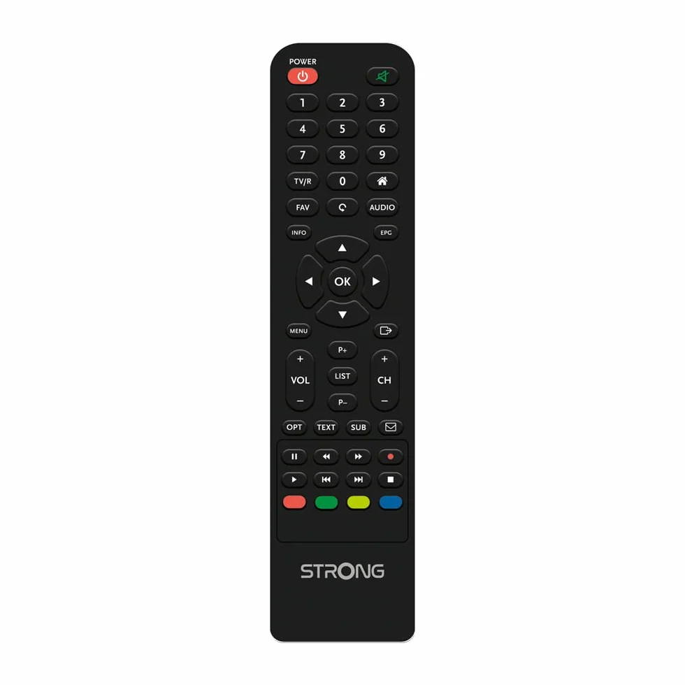 STRONG - Décodeur Satellite - Compatible 64 Satellites - Résolution HD - Port USB pour Mise à Jour - Port HDMI - Entrée Péritel - Noir