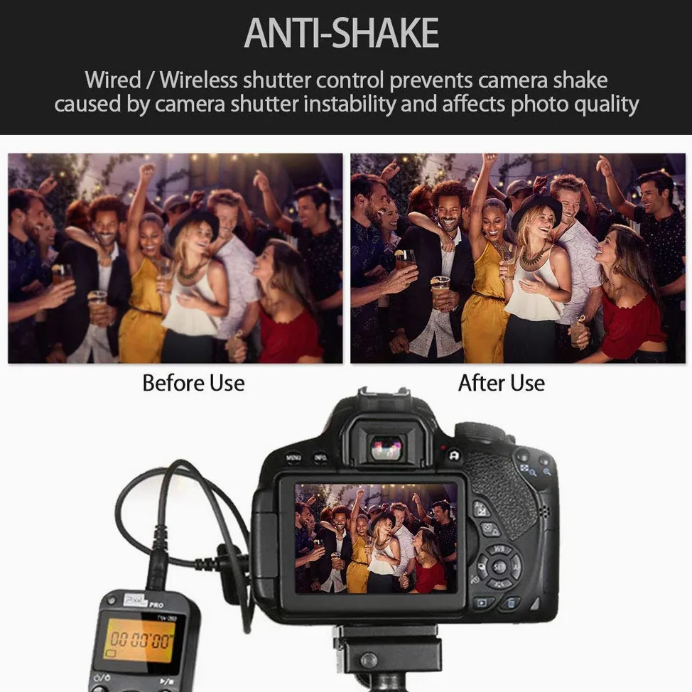 PIXEL TW-283 DC0 Télécommande sans Fil Déclencheur Minuteur Câble de déclenchement pour Nikon D850 D800 D800E D810 D700 D200 D300 D500 D1 D2 D3 D4 D4 D5 N90 F5 F6 F100 F90 D90X Fujifilm S5 Pro S3