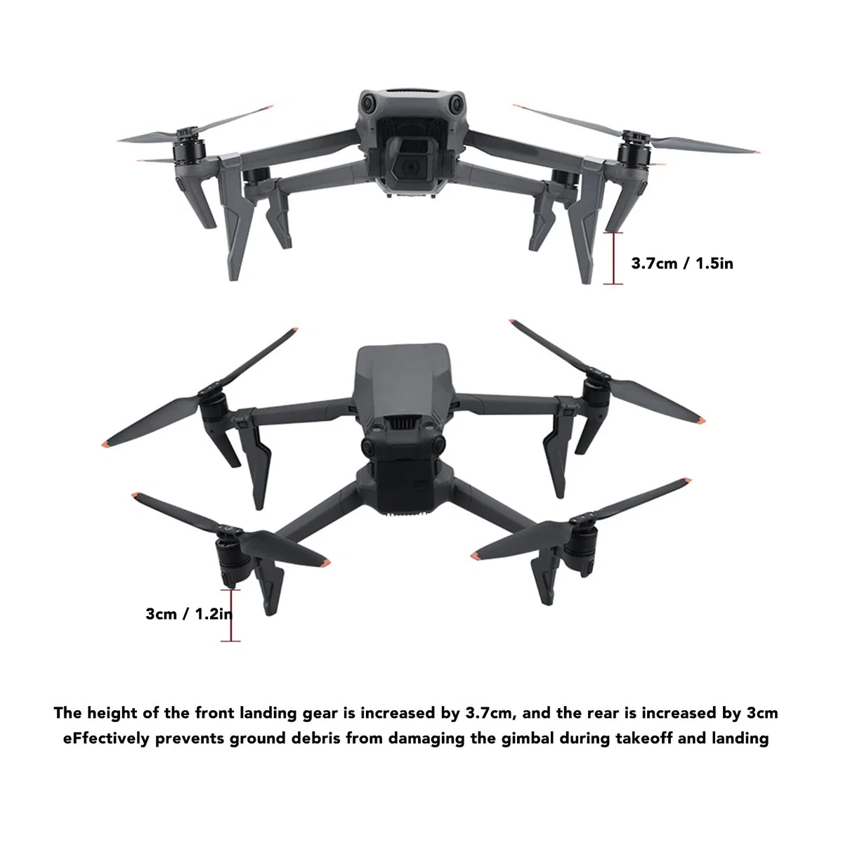 VGEBY Lanceur de Livraison de Drone, Lanceur de Système de Largage ASB Haute Résistance avec Train D'atterrissage pour Mavic 3 3Pro