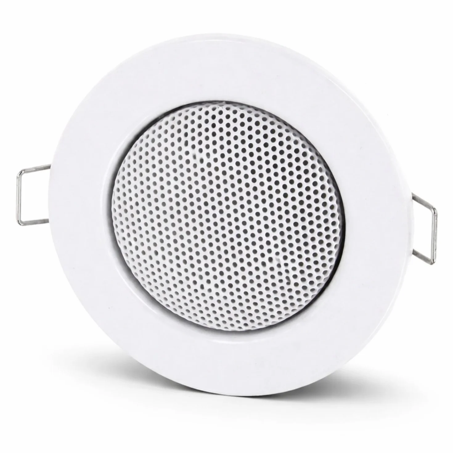 HAVA Lot de 4 haut-parleurs encastrables entièrement en métal, design halogène, 60 mm