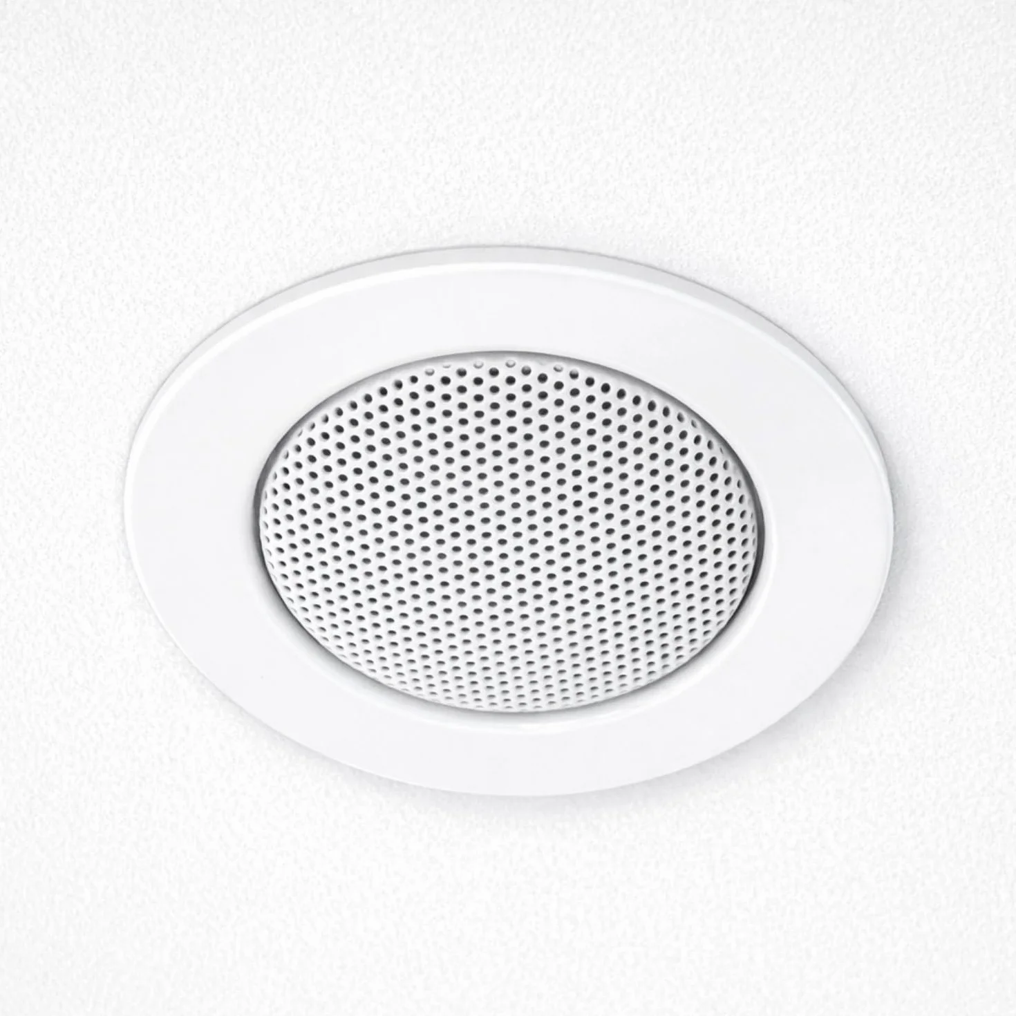 HAVA Lot de 4 haut-parleurs encastrables entièrement en métal, design halogène, 60 mm