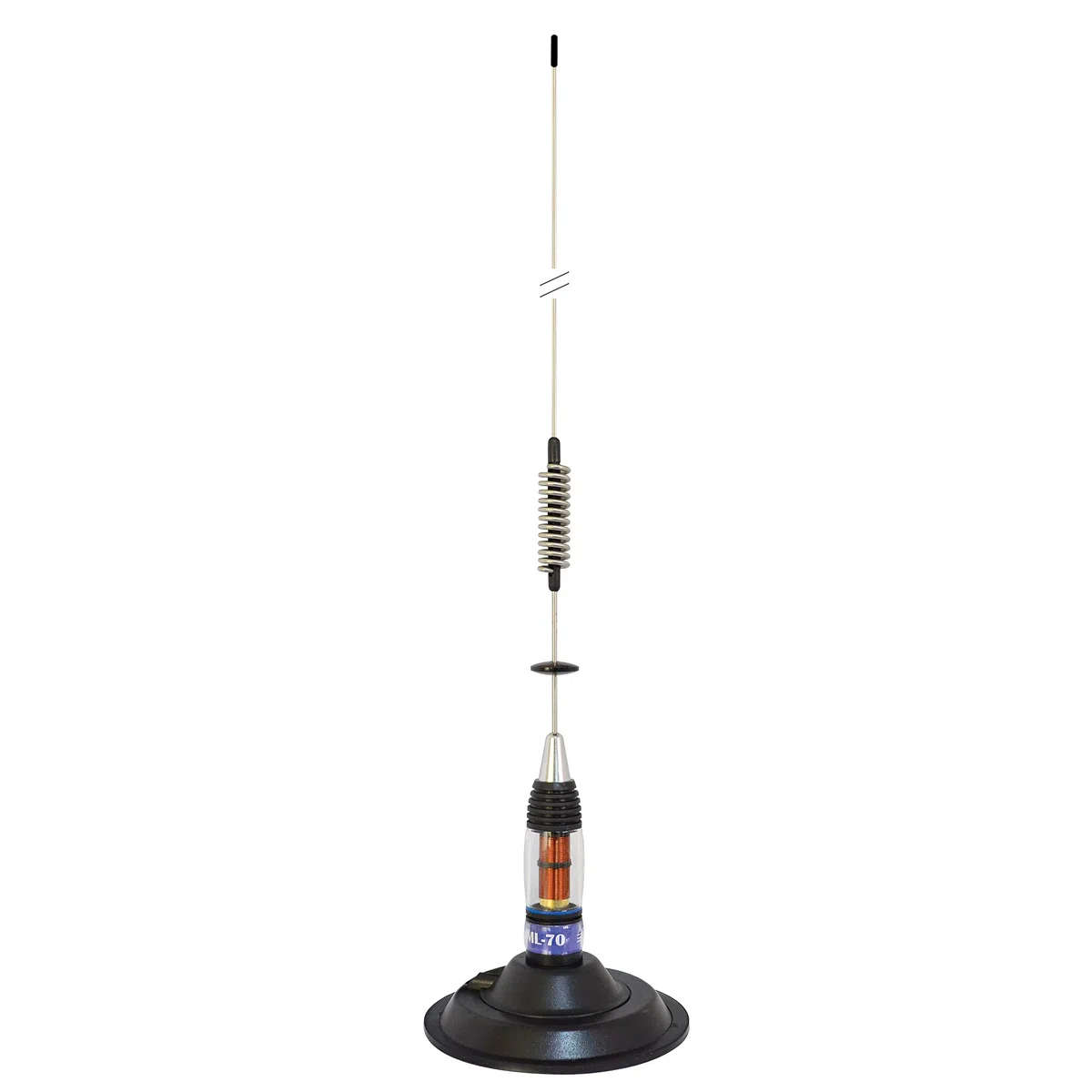 Antenne CB PNI ML70 PL connecteur, Base magnétique de 145 mm Incluse, 70 cm, câble RG58 de 4 m Inclus