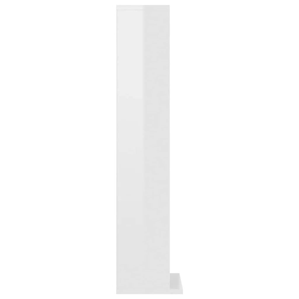 Générique Armoire à CD Blanc Brillant 21x20x88 cm Bois d'ingénierie,Fixations & Meubles de Rangement multimédia,800357