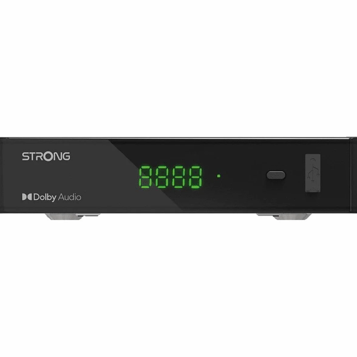 STRONG - Décodeur Satellite - Compatible 64 Satellites - Résolution HD - Port USB pour Mise à Jour - Port HDMI - Entrée Péritel - Noir