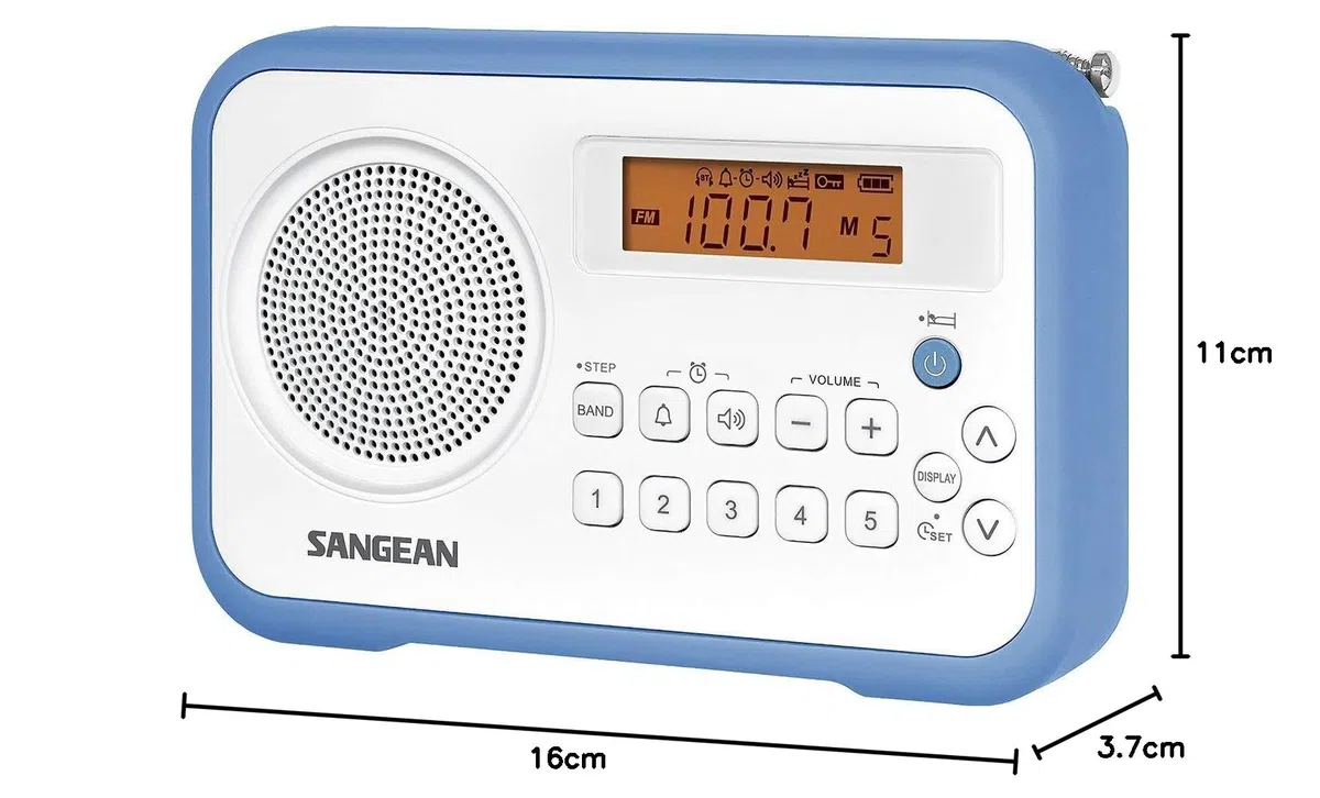 Sangean PR-D18 Radio Portable White/Blue A500302
