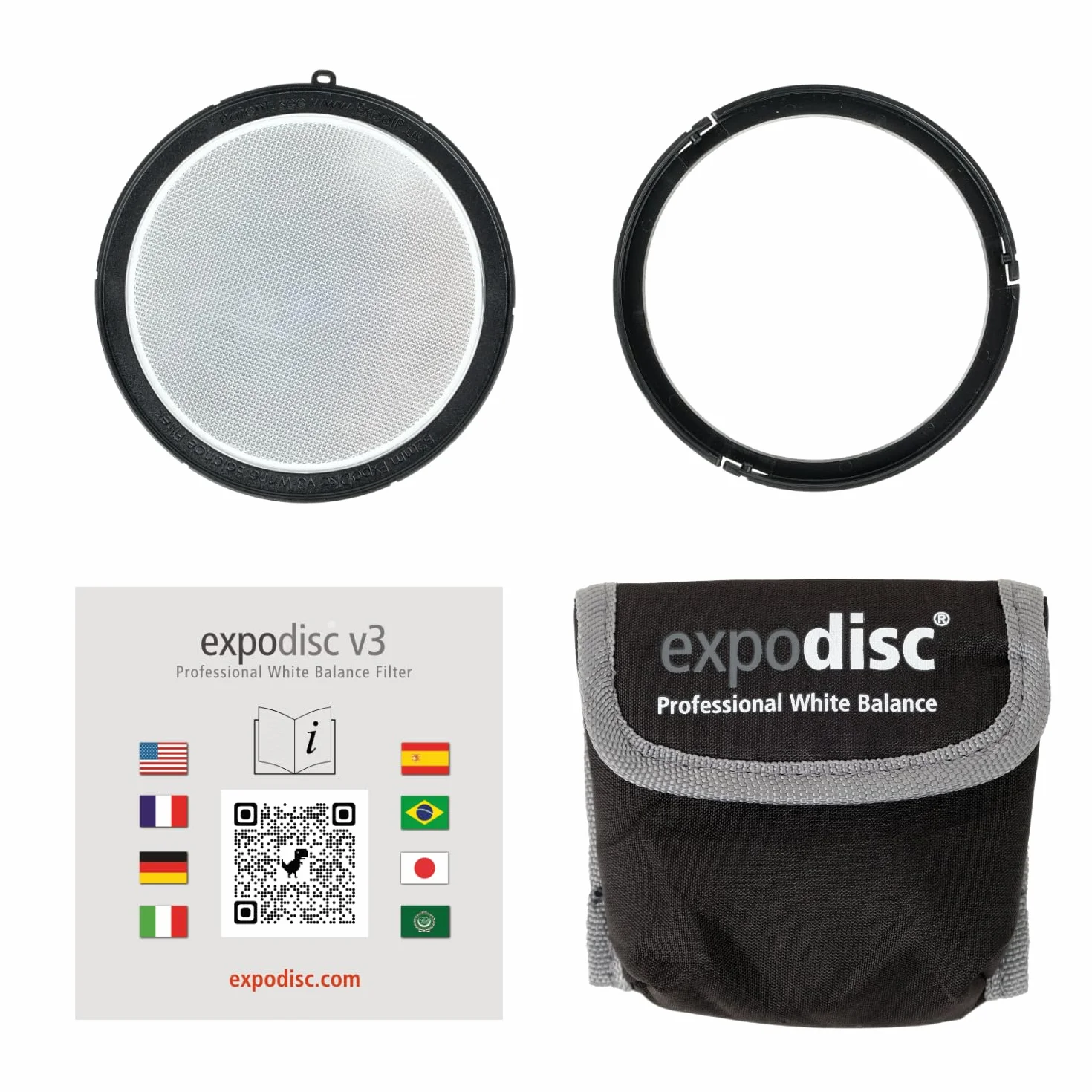 ExpoDisc V3 Professional Filtre Balance des Blancs (82 mm)