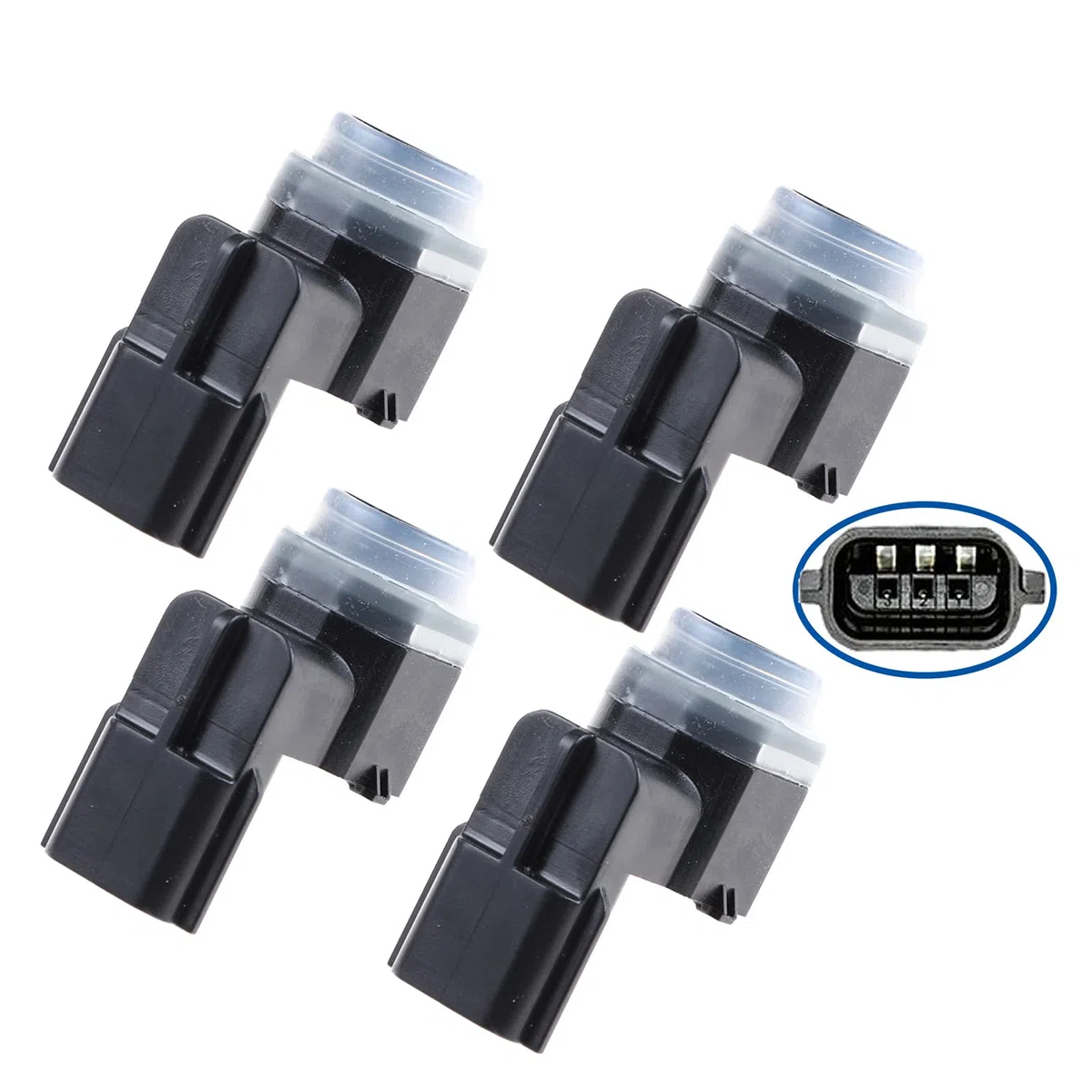 (Lot de 4) Capteur Radar de Recul Aide Stationnement Avant ou Arrière compatible pour TALENTO NV300 QASHQAI 2 VIVARO B CLIO IV FLUENCE SCENIC 3 KANGOO LAGUNA 3 TRAFIC 3-284421815R 095517245