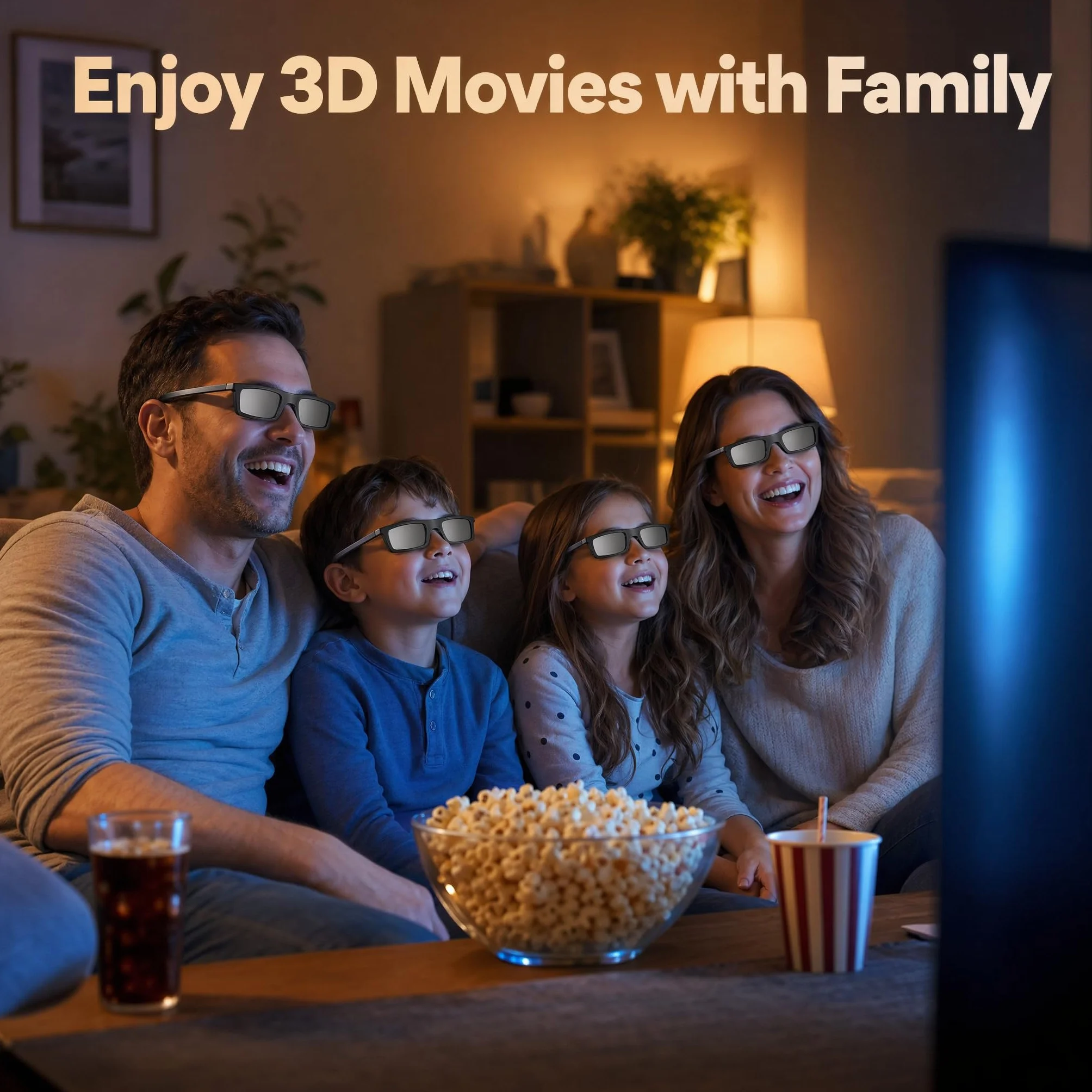 SSG5100GB Lot de 4 lunettes 3D à obturateur actif pour TV Samsung SSG-5100 Go