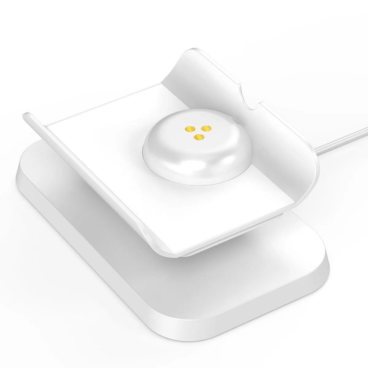 Station d'accueil rotative pour haut-parleur de chargement Portal Go Smart Video Calling Accessoires (Blanc)