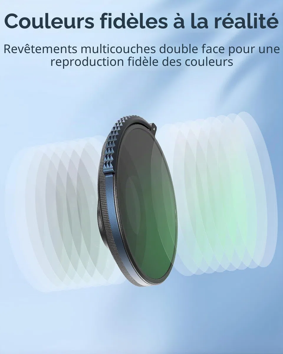 SMALLRIG Filtre CPL et VND 3-5 pour GoPro Hero 13/12/11/10, Combinant ND8, ND16, ND32, Filtre CPL en Un Seul, Accessoires de filtres Polarisants à Densité Neutre, Verre Optique HD Multicouche