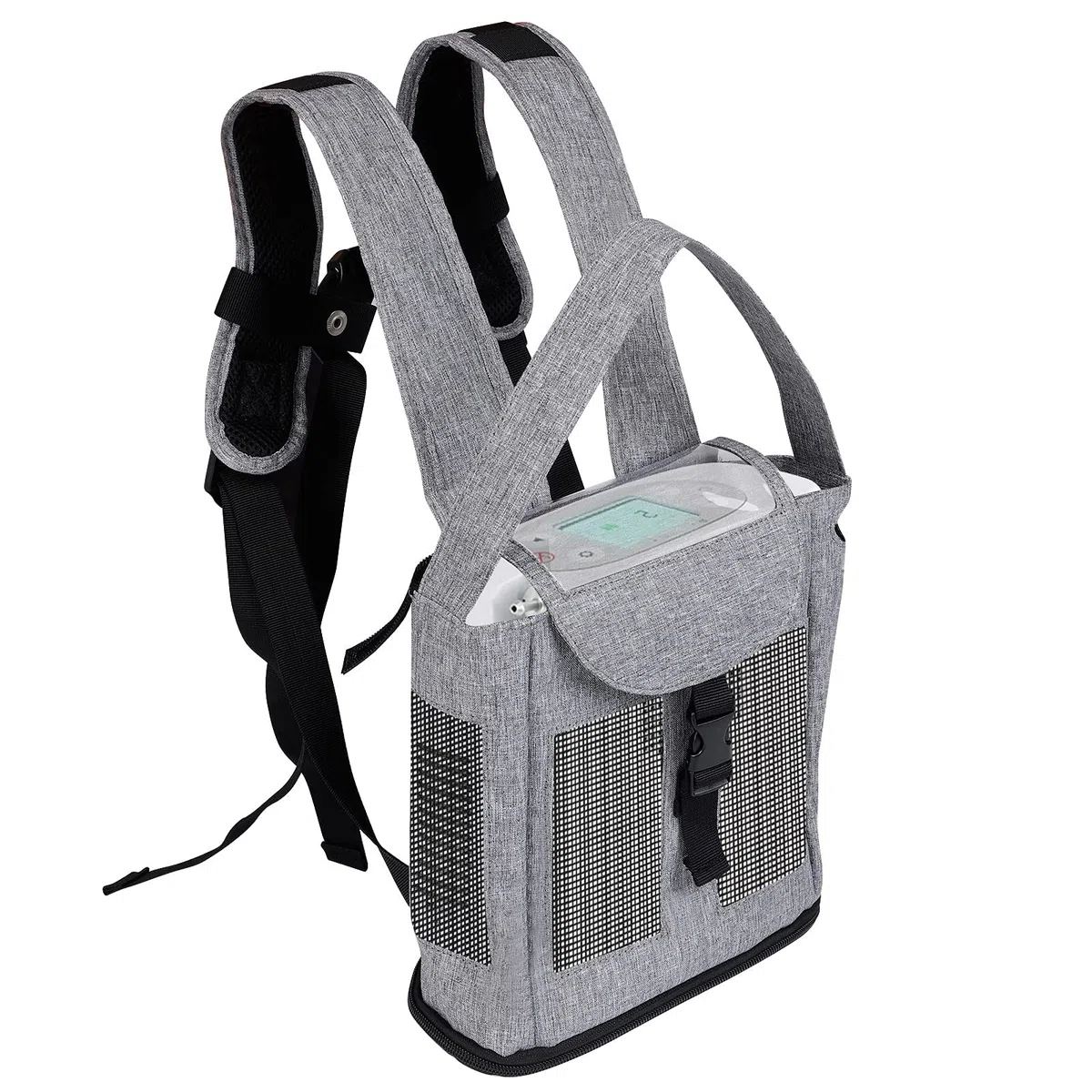 Sac à dos portable de concentrateur d'oxygène de compatible avec Inogen one G3 G5,Rove 6,sac en filet de transport de machine à oxygène ultra-léger pour les voyages en plein(Sac Seulement)