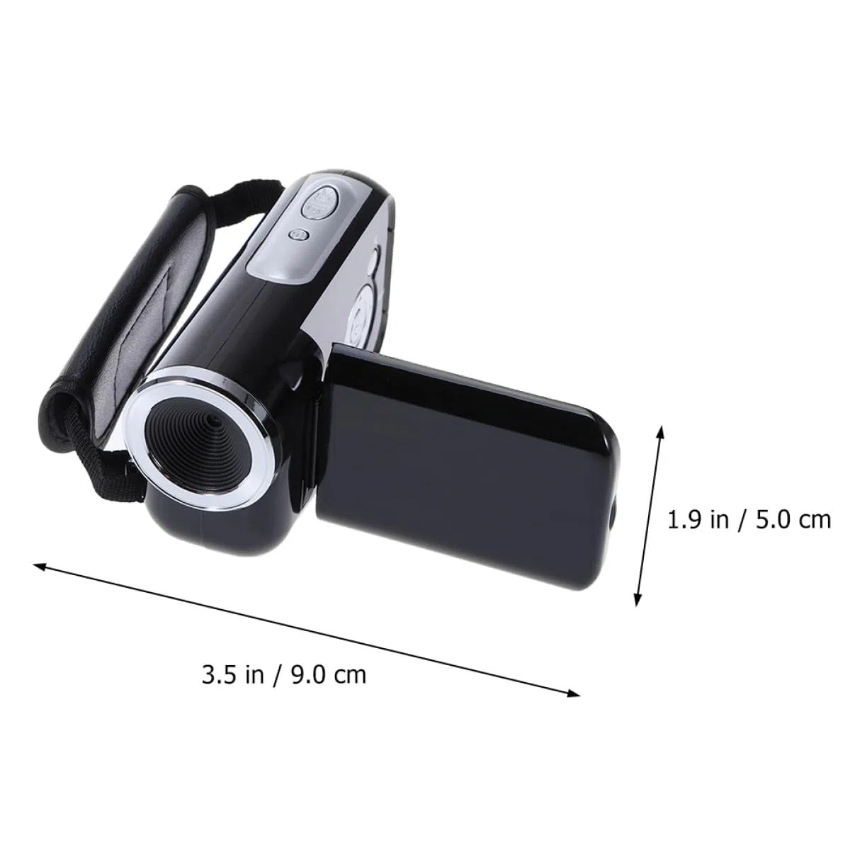 Kichvoe Caméra Vidéo Numérique Mini Dv Zoom Numérique 16x, Écran Tft 2 Pouces, Capteur 5mp, Mémoire Extensible Jusqu'à 32 Go, pour Enregistrement Portable