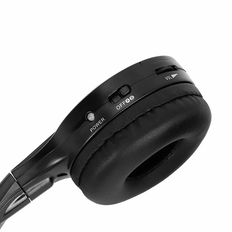 Aramox Ecouteur de Voiture, 2 canaux sans Fil Infrarouge Infrarouge Infrarouge Casque Audio stéréo pour Voiture Appui-tête DVD Portée Effective (Maximum): Environ 10 mètres