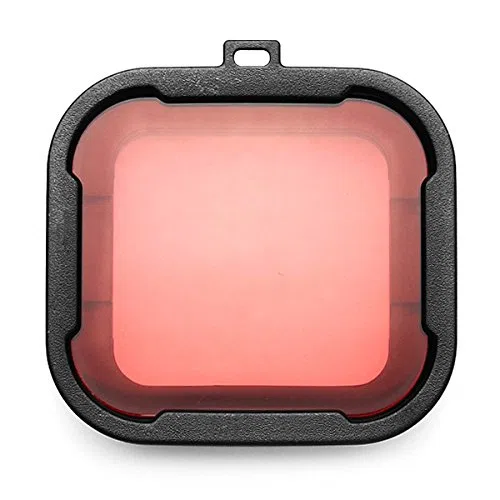 MASUNN Polariseur 3 Couleurs Plongée sous-Marine Filtre Lentille UV pour Gopro Hero 3 +-Rouge