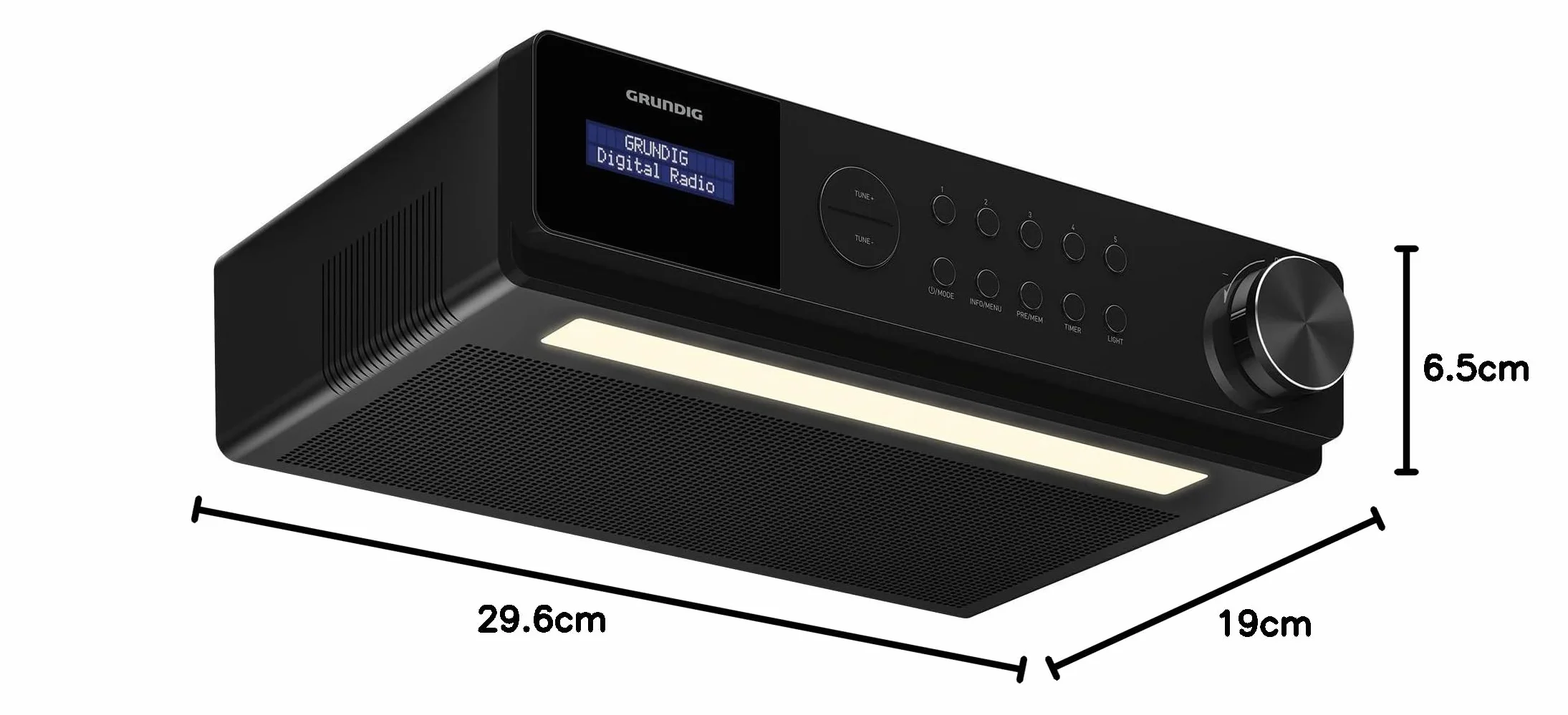 Grundig DKR 1000 BT Chantier Numérique Noir