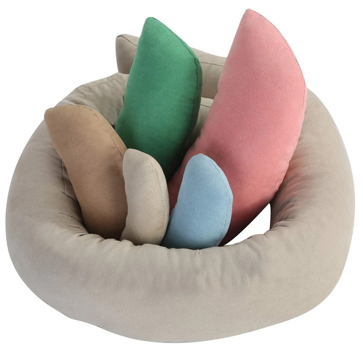 DERCLIVE Lot de 6 coussins de pose pour photographie de nouveau-né - Accessoires de photographie pour bébé de 0 à 3 mois
