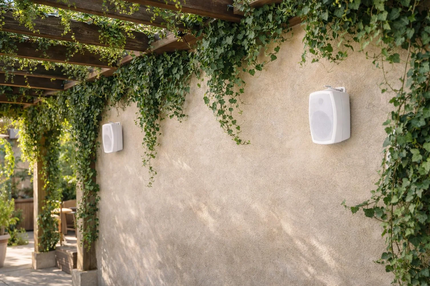 System One OD520 WH Paire d’enceintes pour l’intérieur et l’extérieur Couleur : blanc